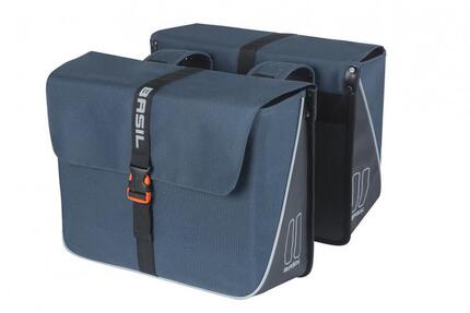 Basil sacoche double Forte Double Bag, 35 litres, bleu/noir, déperlante,...