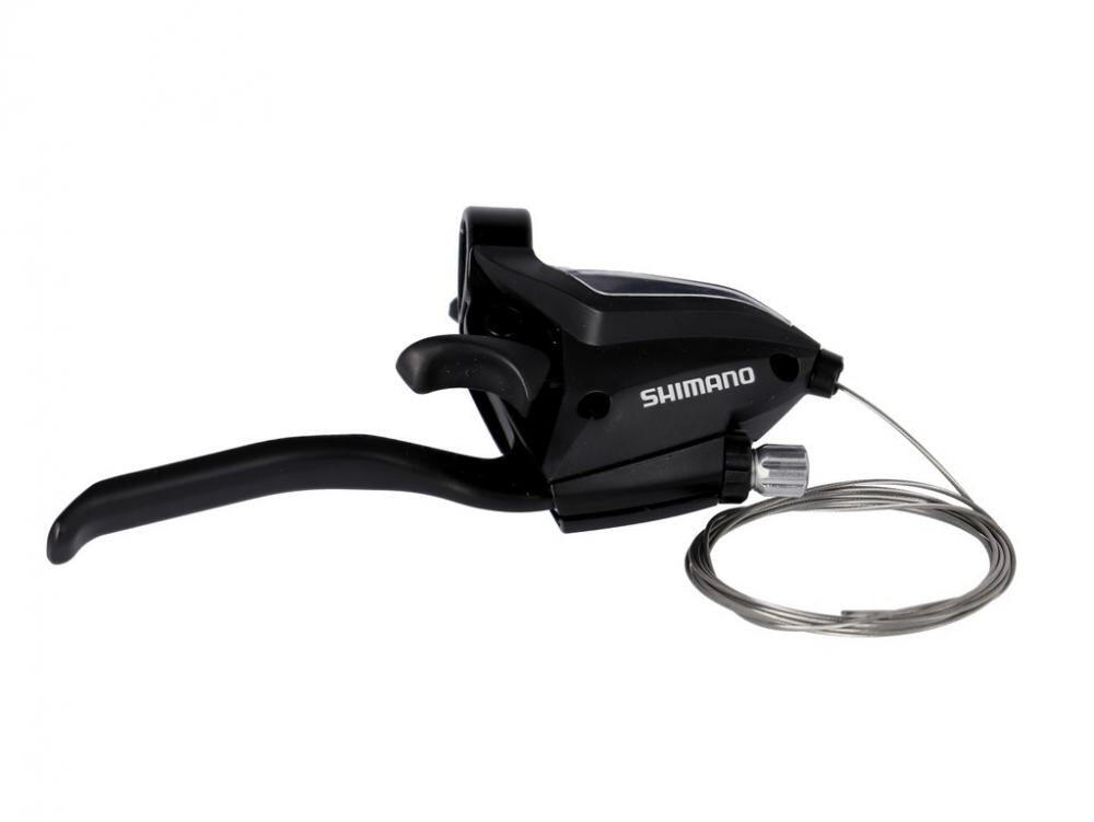 SHIMANO Shimano ST-EF500 manettino destro 8v con leva freno 4 dita, alluminio, nero.
