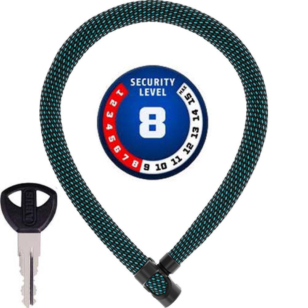 Abus IvyTex 7210 Chain Lock - Blue - 110 cm for Bicycle Security