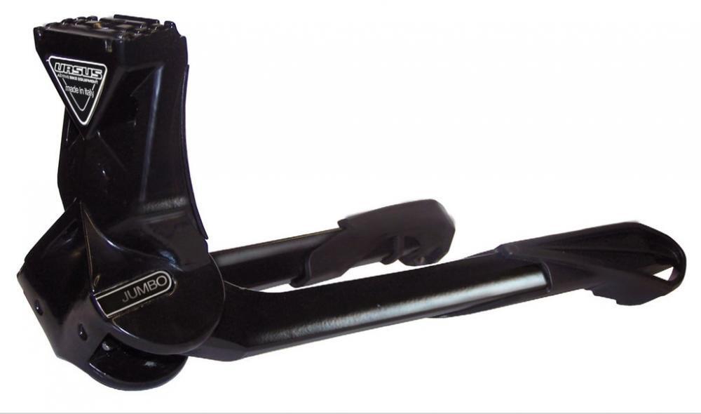 Béquille double Ursus Jumbo 26 pouces noire 275 mm avec plaque et vis 2/6