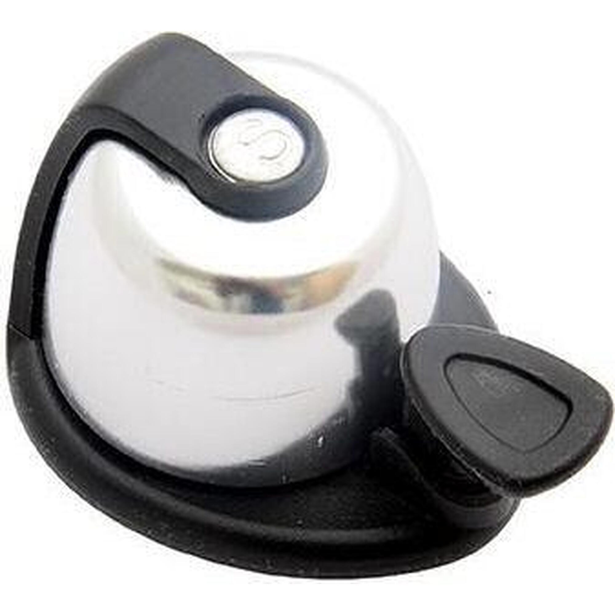 Simson - Cloche À Vélo Allure - Chrome/noir - Sonnette - Gris|noir - Taille Unique - Decathlon