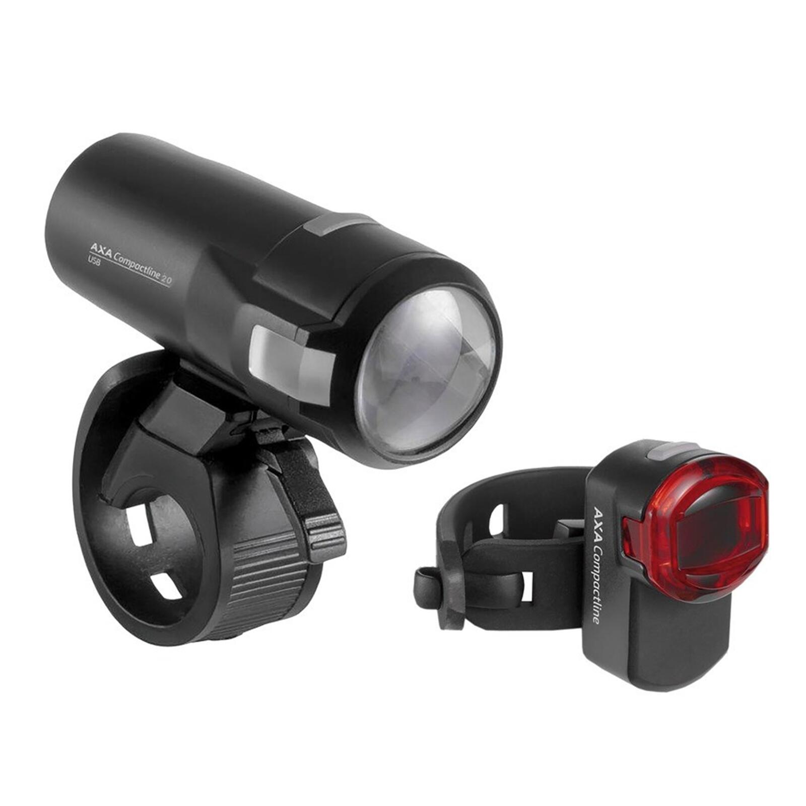 Axa - Kit D'Éclairage Compactline 20 - Éclairage Vélo - Noir - No Size - Decathlon