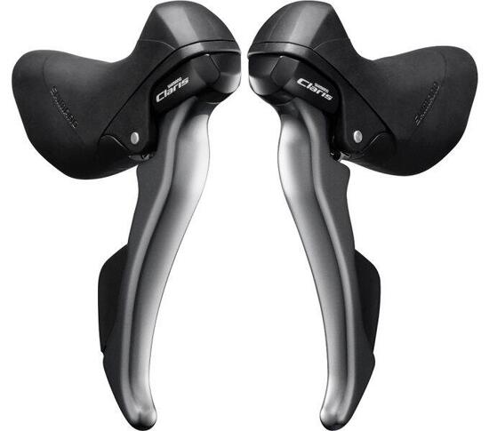 Shimano Claris ST-R2000 Versteller- remhendelset 2 x 8 Speed Grijs Zwart