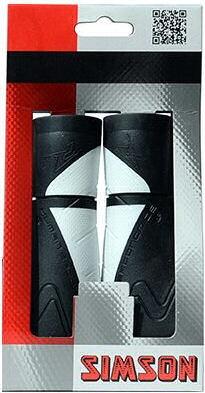 SIMSON Manopole Simson Ergonomics 92 mm nero/bianco.