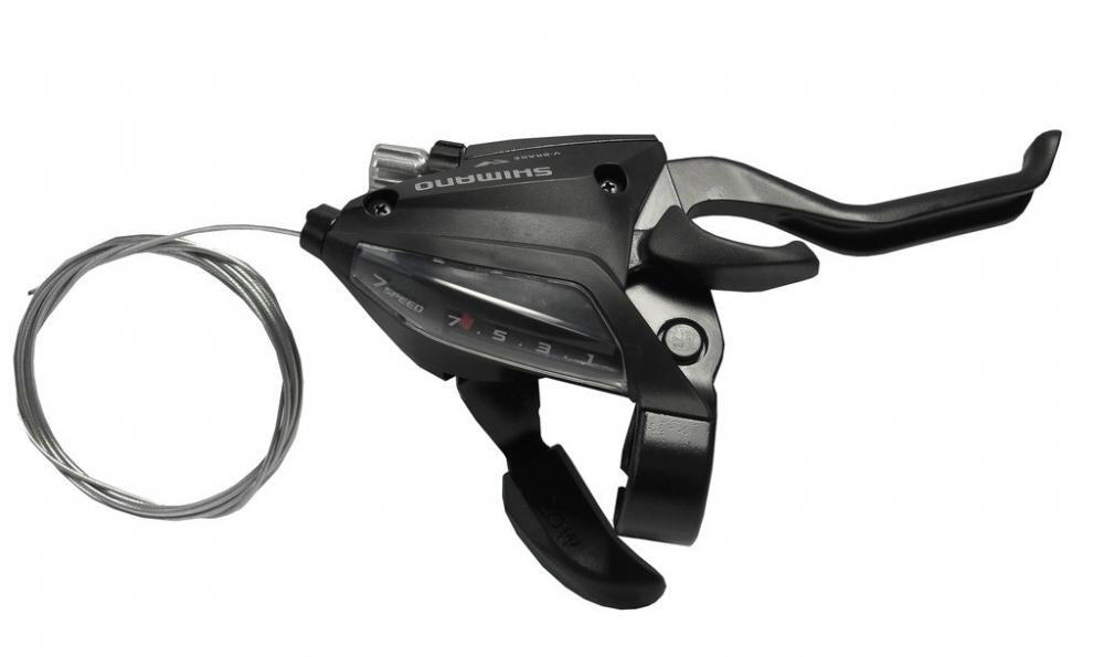 SHIMANO Leva del freno e del deragliatore della bicicletta 2 dita Shimano ST-EF500 V-Bra