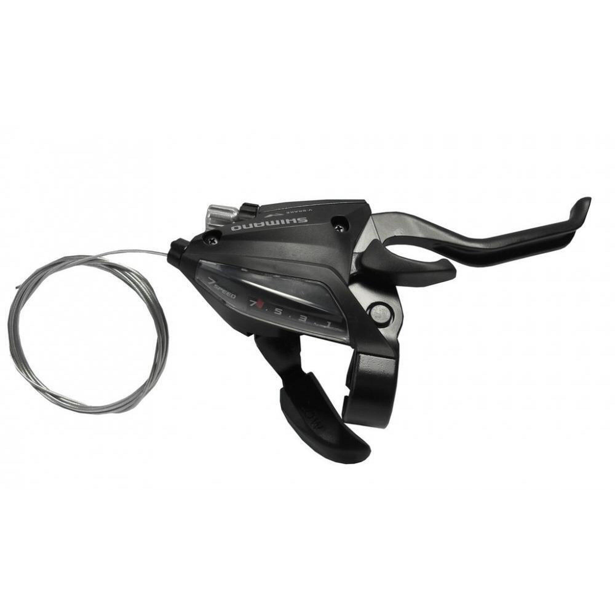 Prawy Regulator Z Dźwignią Hamulca 7-Biegowy St-Ef500 - 2 Palce - Czarny