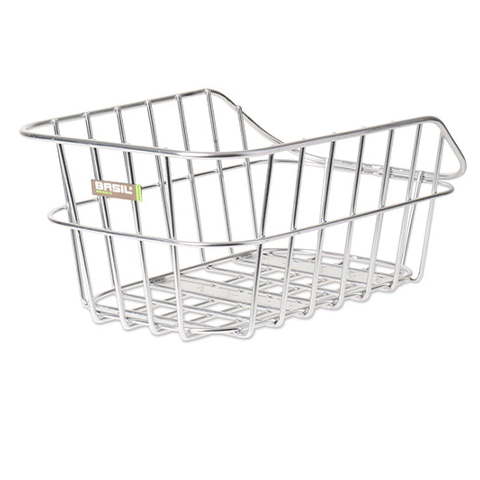Basil - Panier Pour Vélo Arrière "cento Aluminium - Panier Vélo - Gris - Decathlon