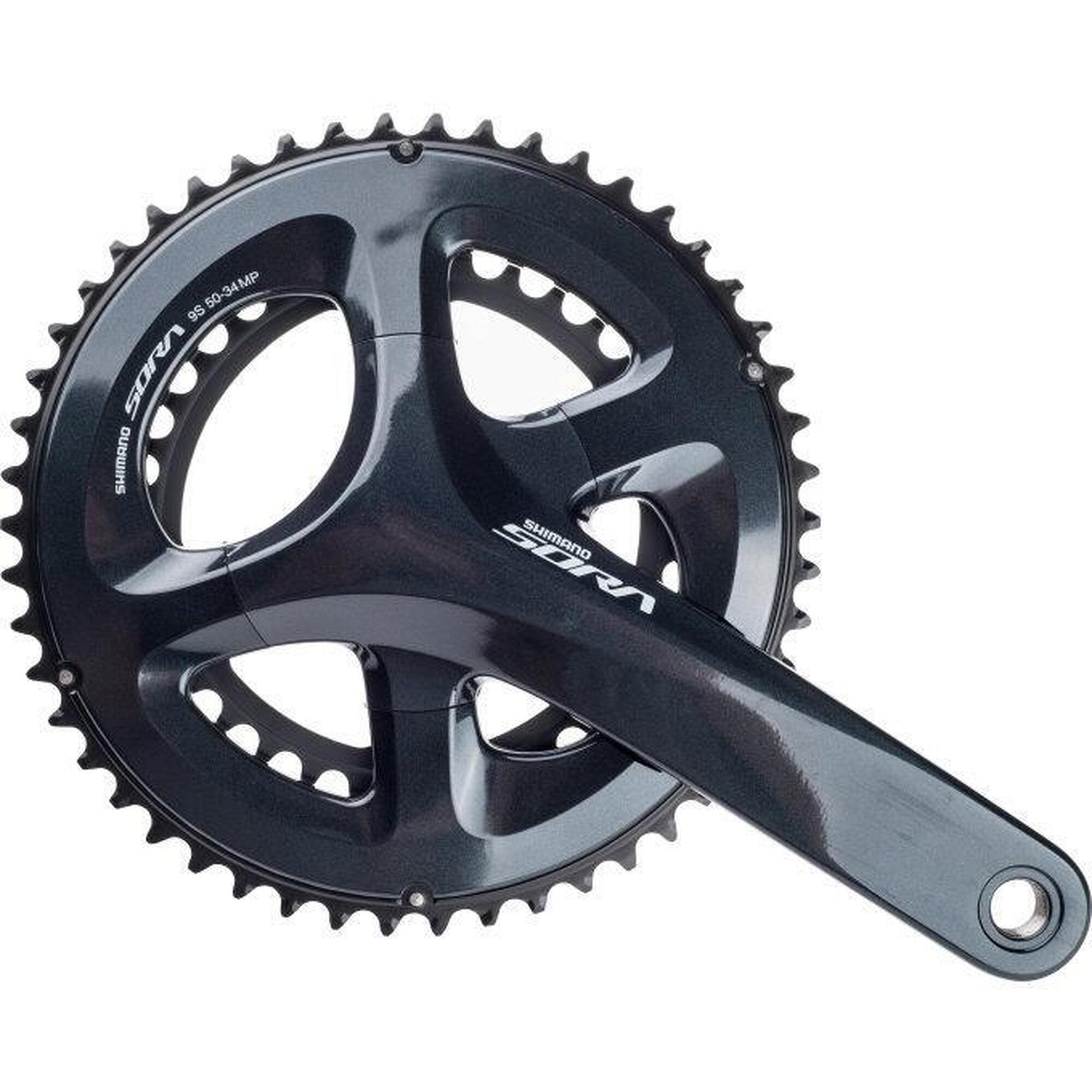 Mechanizm Korbowy 2 X 9 Biegów Sora Fc-R3000 175/50-34 - Czarny