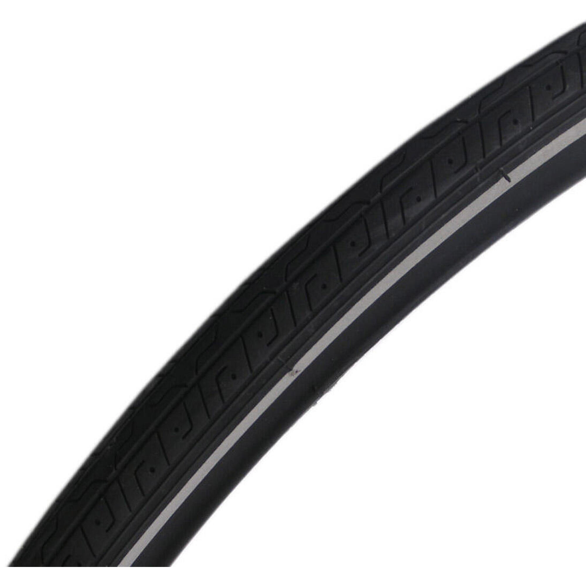 Opona 27 X 1¼"  / 32-630 - Czarna Z Odblaskiem