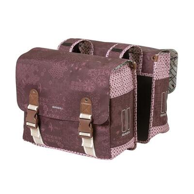 Dubbele fietstas boheme mik. fig red