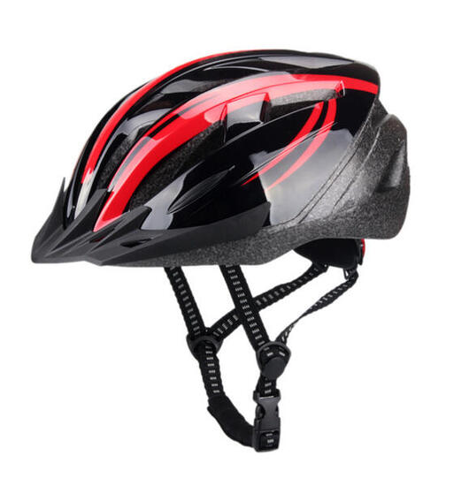 Unisex Fahrradhelm Rot Schwarz Größe M (55-58 cm)