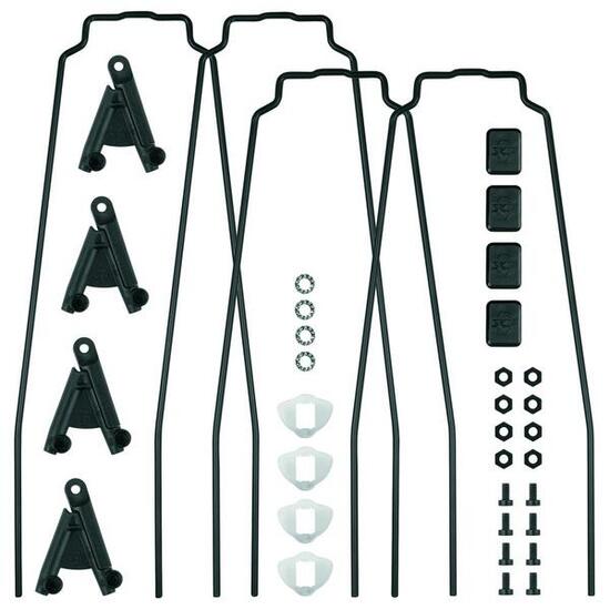 SKS Bluemels Style 75 Ersatzstreben Set mit ESC V-Adapter, schwarz, 75 mm, ko...