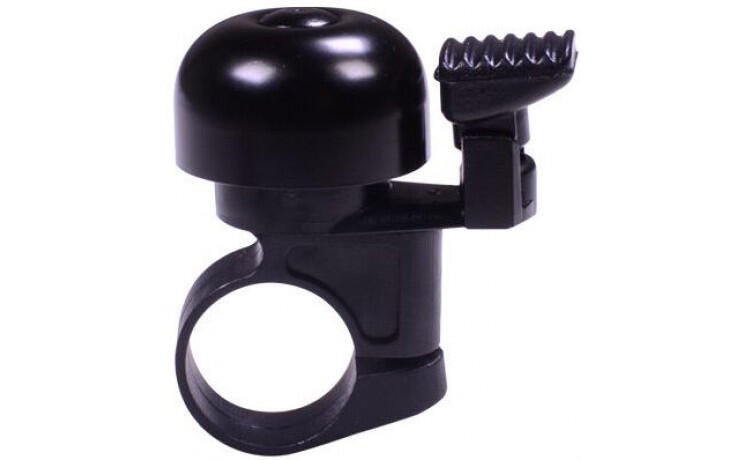 Dzwonek Rowerowy Mini 32Mm Ze Stałym Mocowaniem Plastikowym - Czarny