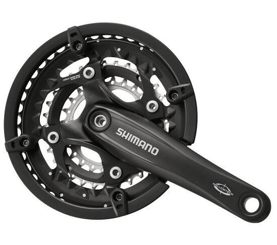 Guarnitura SHIMANO FC-T521 3x10 175 mm 44-32-24T Octalink nera.