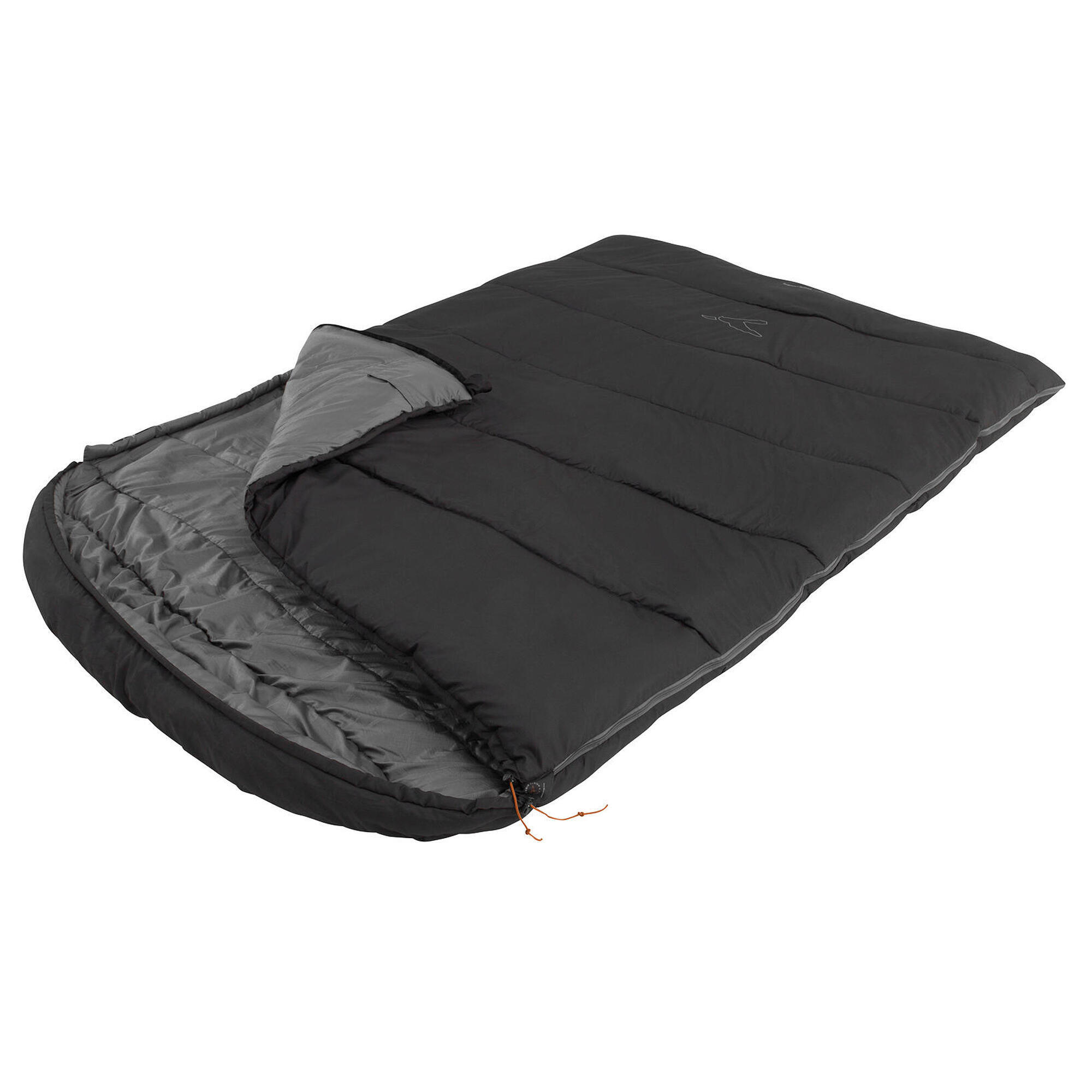 Easy Camp - Easy Camp Raven Square Double 5 ° C - Sac De Couchage - Gris - 220 Cm - Decathlon