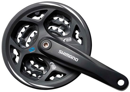 Shimano Altus FC-CM311 Kurbel 7/8 Geschwindigkeit 48-38-28T schwarz