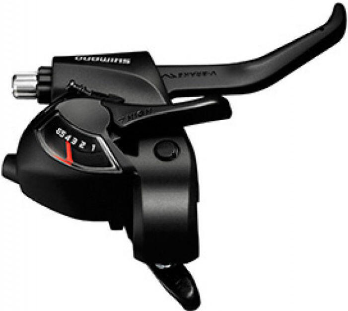 SHIMANO SHIMANO comando cambio destro ST-EF41 6 velocità con leva freno nero.