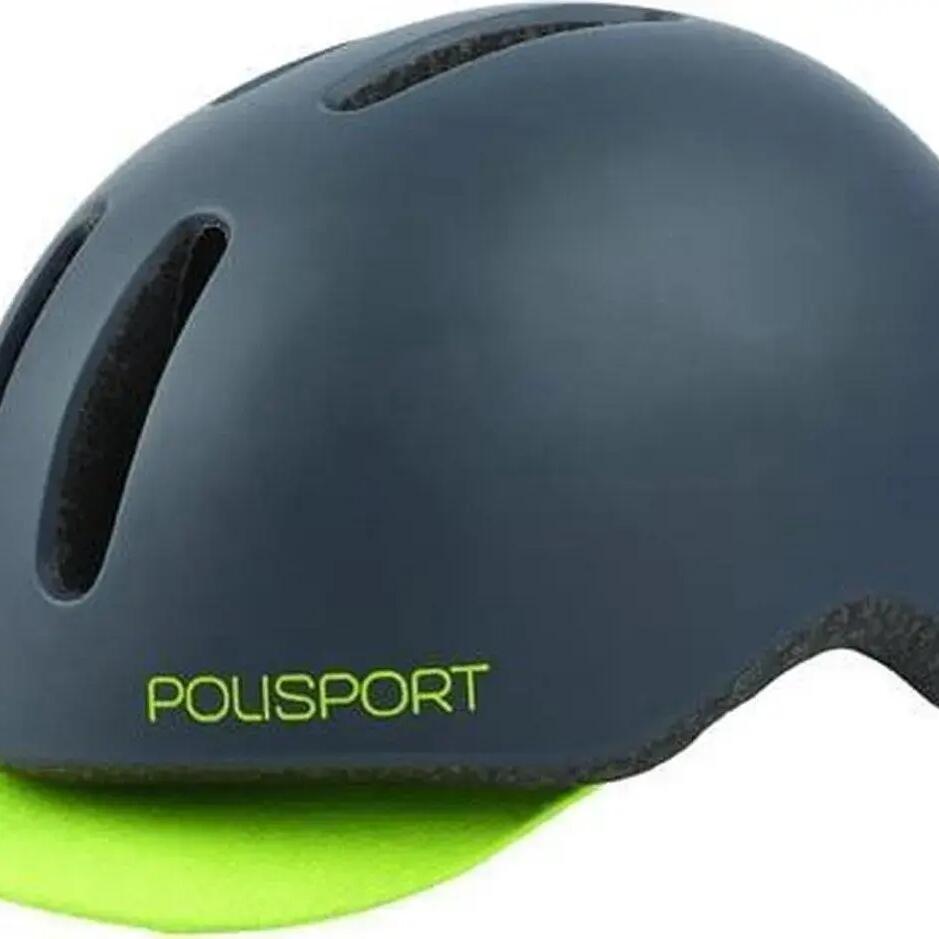 Polisport Commuter Helmet in Gray Fluo Yellow M 54-58cm