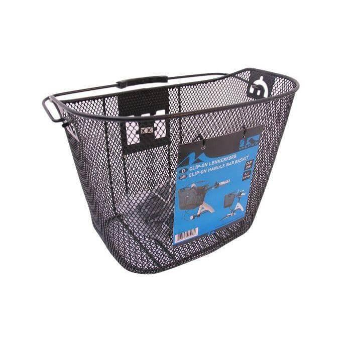 M-Wave Removable Wire Handlebar Basket — Steel, 35x25x25 cm.