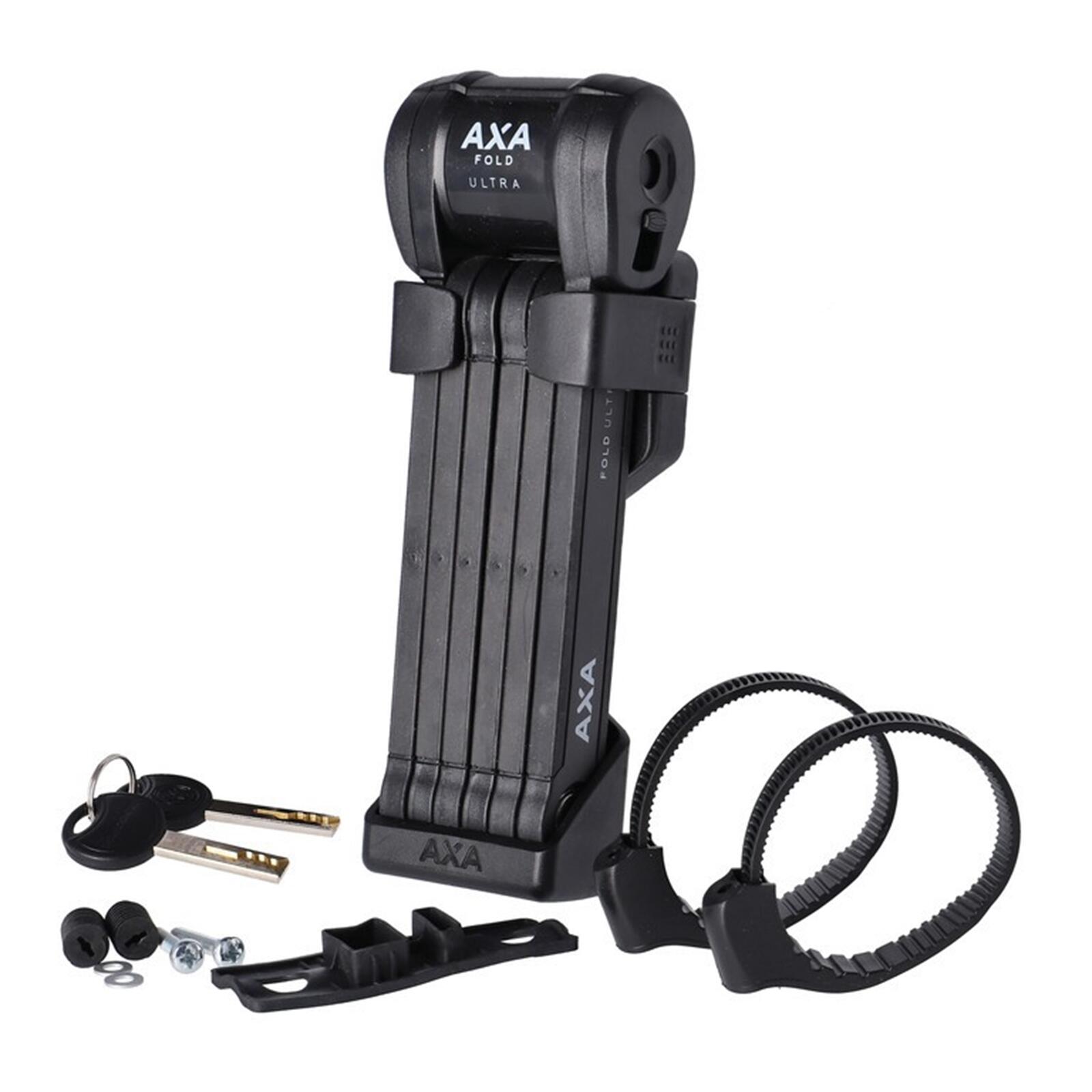 Axa - Antivol Pliable Fold Ultra 90cm - Verrou - Noir - Taille Unique - Decathlon