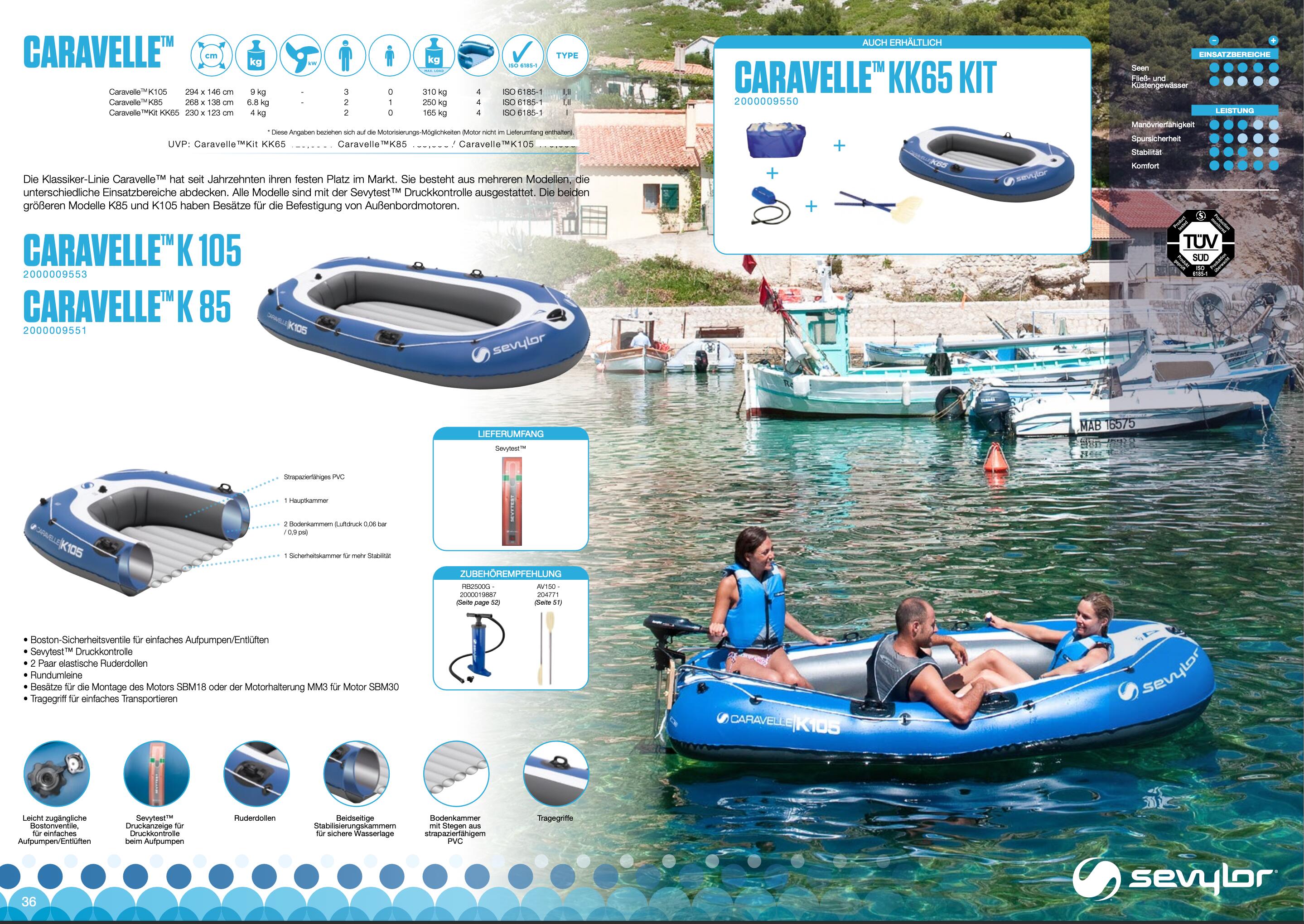 Sevylor Caravelle KK65 - Bateau Gonflable pour Deux 3/6