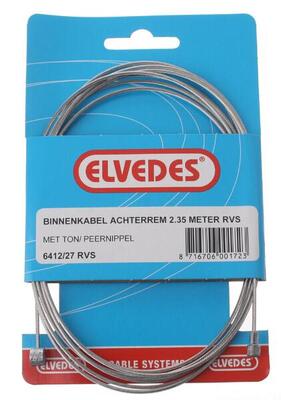 Elvedes Binnenremkabel hinter 6412/27 ton / Birne Nippel 2350 mm