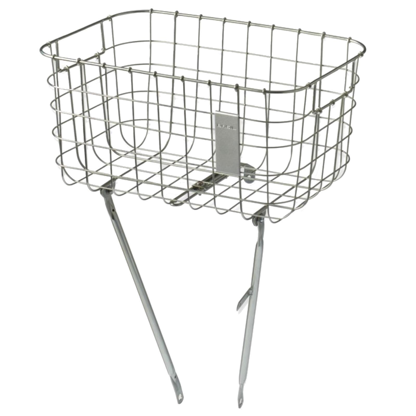 Panier Vélo Avant Pliable En Acier – Amovible Et Costaud (charge 25 Kg) – Pour VTT, Pliable Ou Ville