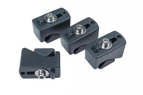 Basil WSL - Set di fissaggio per cestino bici 4 pezzi.