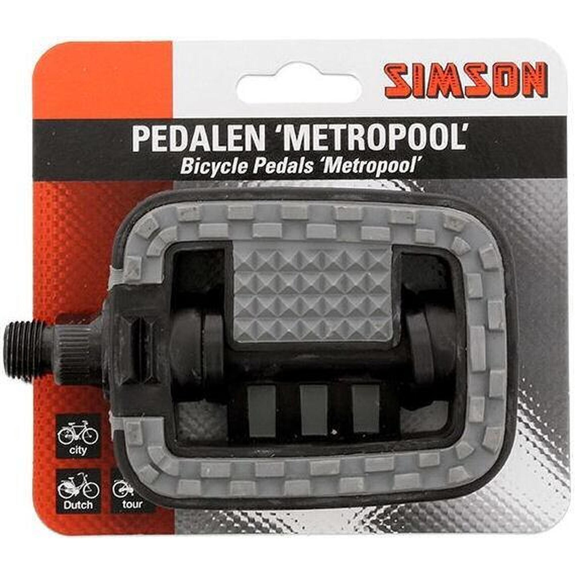 Jeu de Pédales Metropolis 9 16 pouces Gris et Noir web only      1700€     SIMSON Jeu de Pédales Metropolis 9 16 pouces Gris et NoirVendu exclusivement en ligne   