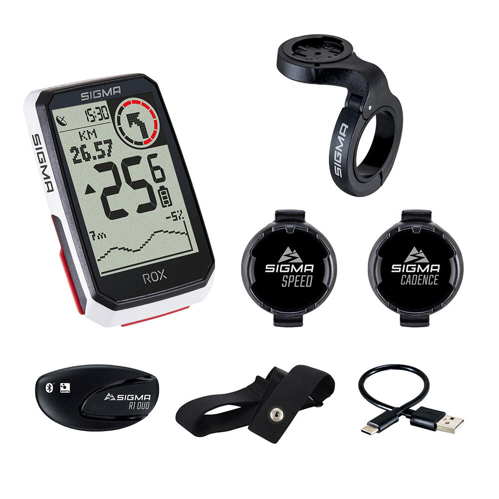 Ordenador de bicicleta Sigma ROX 4.0 GPS con soporte y sensores 2/7