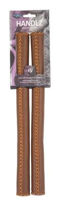 Handvatten stuurgreep leder 40 cm - bruin
