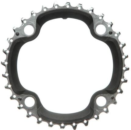 Shimano SLX Kurbelsatz M672 (FC-M672), 4-arm, 10-fach, 30T, schwarz.