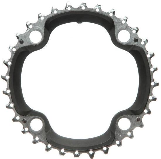 Shimano SLX Kurbelsatz M672 (FC-M672), 4-arm, 10-fach, 30T, schwarz.