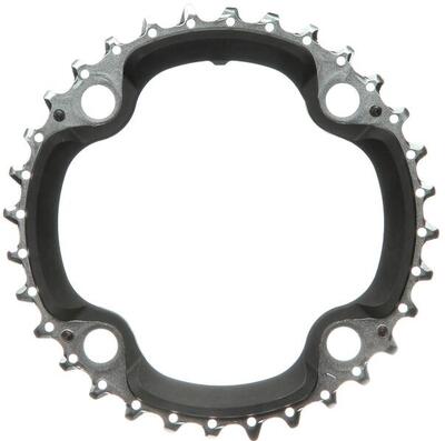 Shimano Deore 10V 30T Kettenblatt in Schwarz