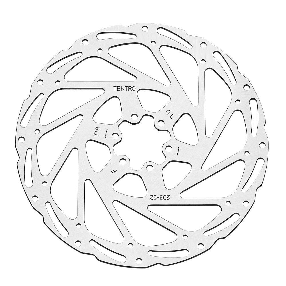 TEKTRO Disco freno Tektro 180 mm 6 fori, argento.