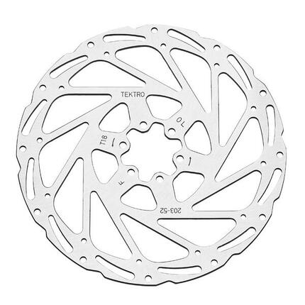 Rotor de frein à disque tektro tr180-52 Ø180x185 mm argent