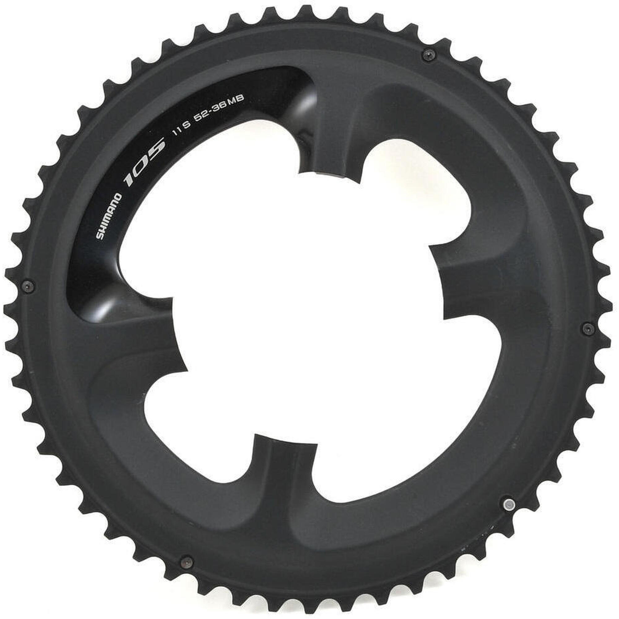 Shimano - Plateau 52t 105 Fc-5800 Mb - Noir (pour 52-36t) - Plateau De Pédalier - Noir - Taille Unique - Decathlon