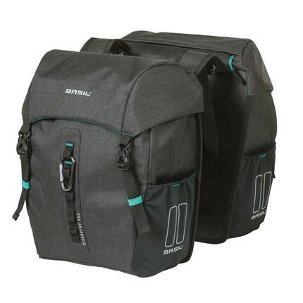 Basil Doppelpacktasche Discovery 365D M schwarz melee, 30x14x31cm, 18ltr