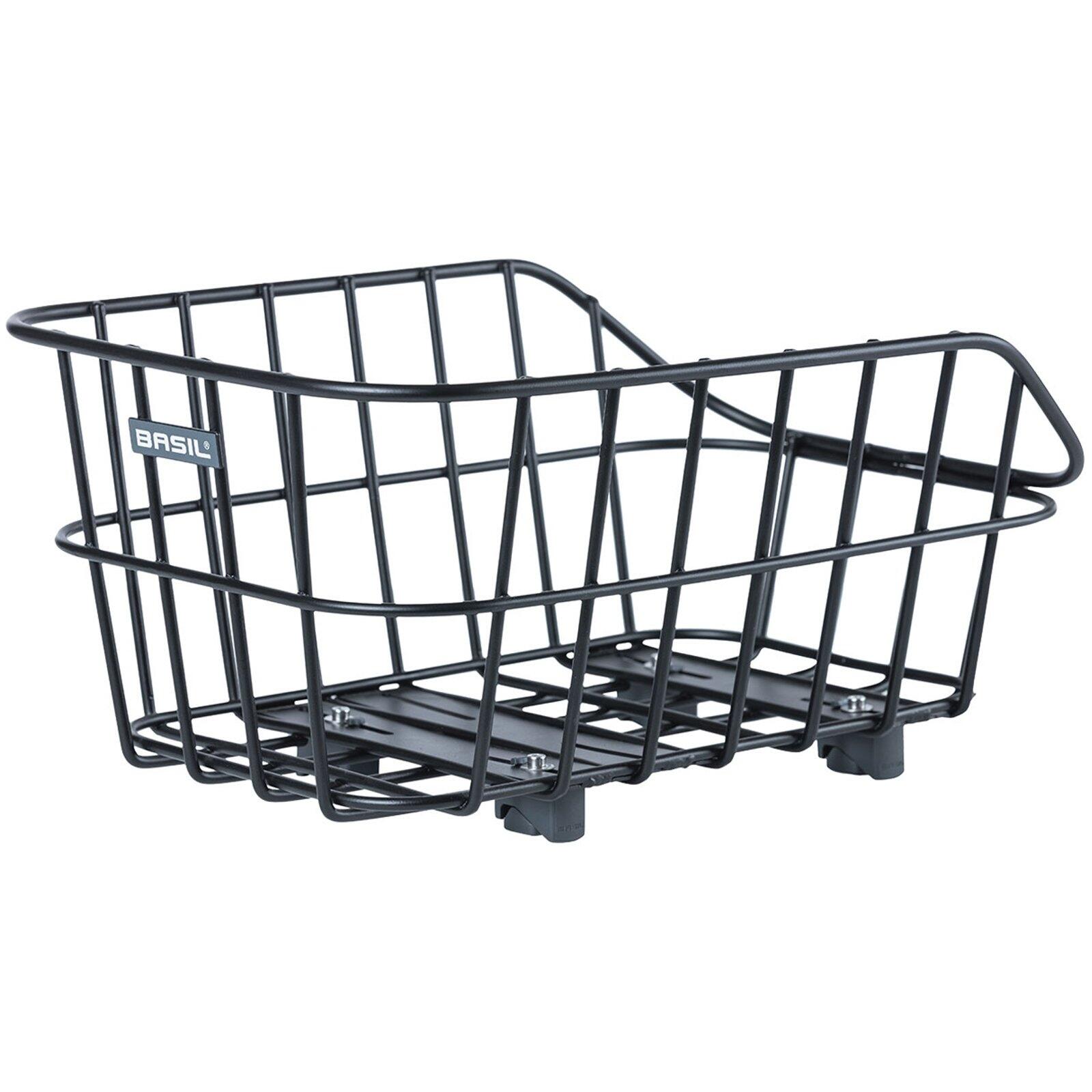 Basil - Panier Pour Vélo Arrière "cento Aluminium Wsl - Panier Vélo - Noir - 30 L - Decathlon