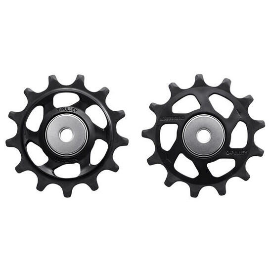 Rotelle cambio Shimano XTR RD-M9100/RD-M9120 13 denti acciaio inox nero.