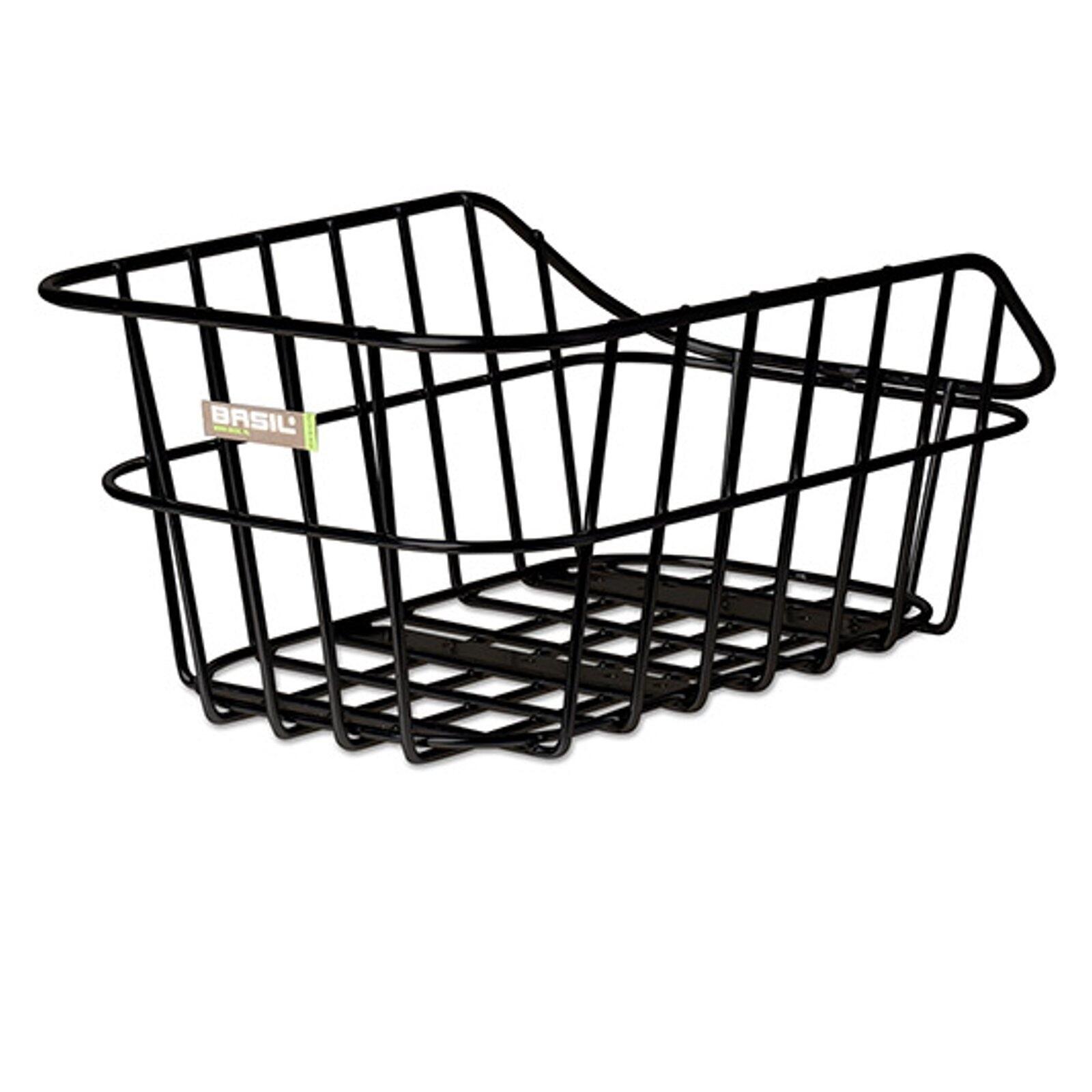 Basil - Panier Pour Vélo Arrière "cento Aluminium - Panier Vélo - Noir - Decathlon