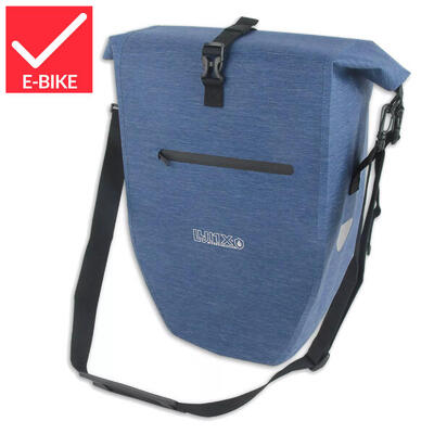 Lynx fietstas tpu 28l blauw - waterdicht en praktisch voor e-bike