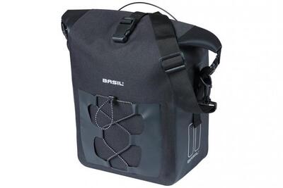 Einzelpacktasche Basil Navigator M schwarz, 14ltr, MIK Studs