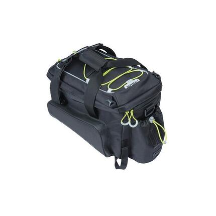Basil Gepäckträgertasche Miles XL Pro schwarz lime, 31x23x20cm, 9-36ltr