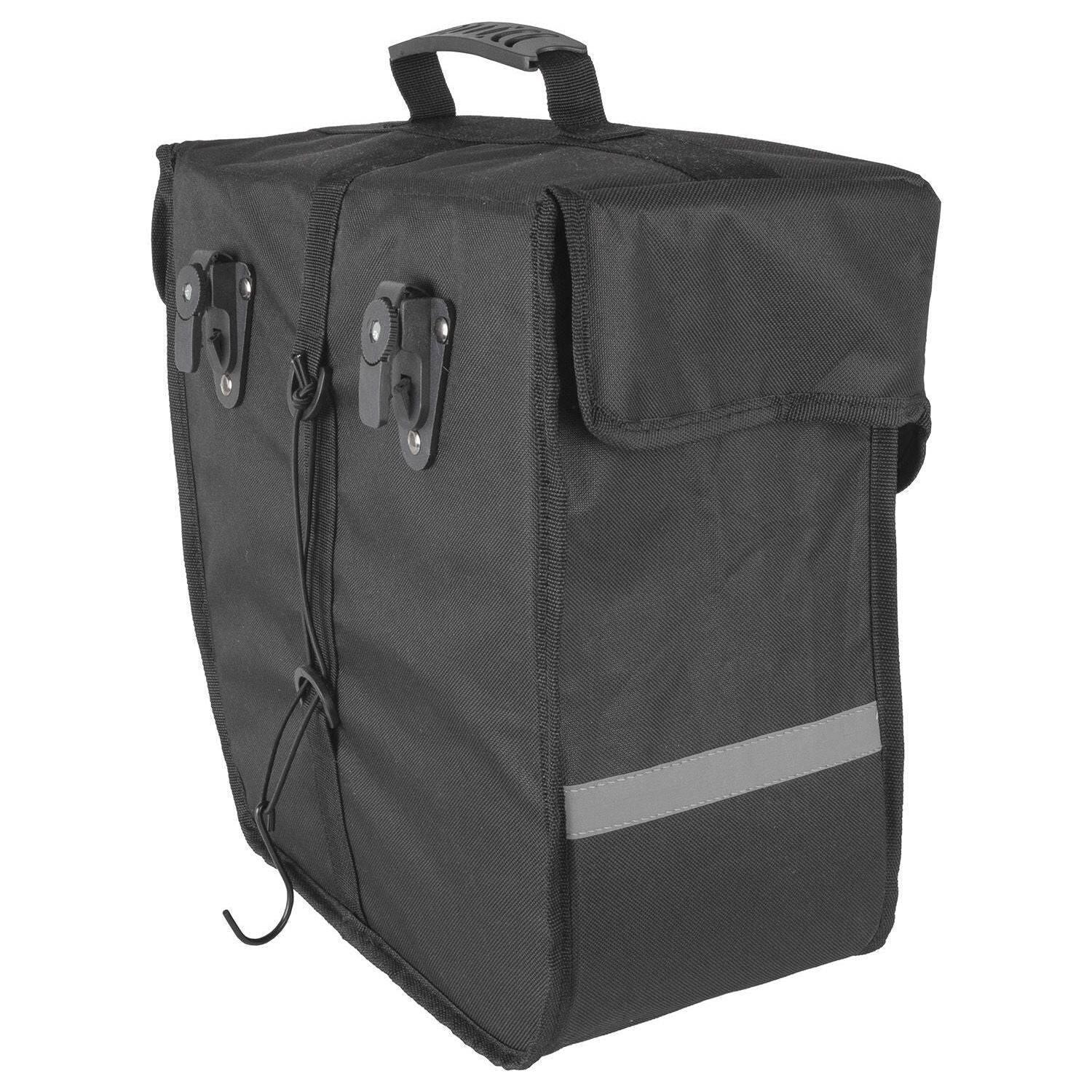 Sacoche de Vélo Simple Droite Amsterdam - 18 Litres - Noir 3/4