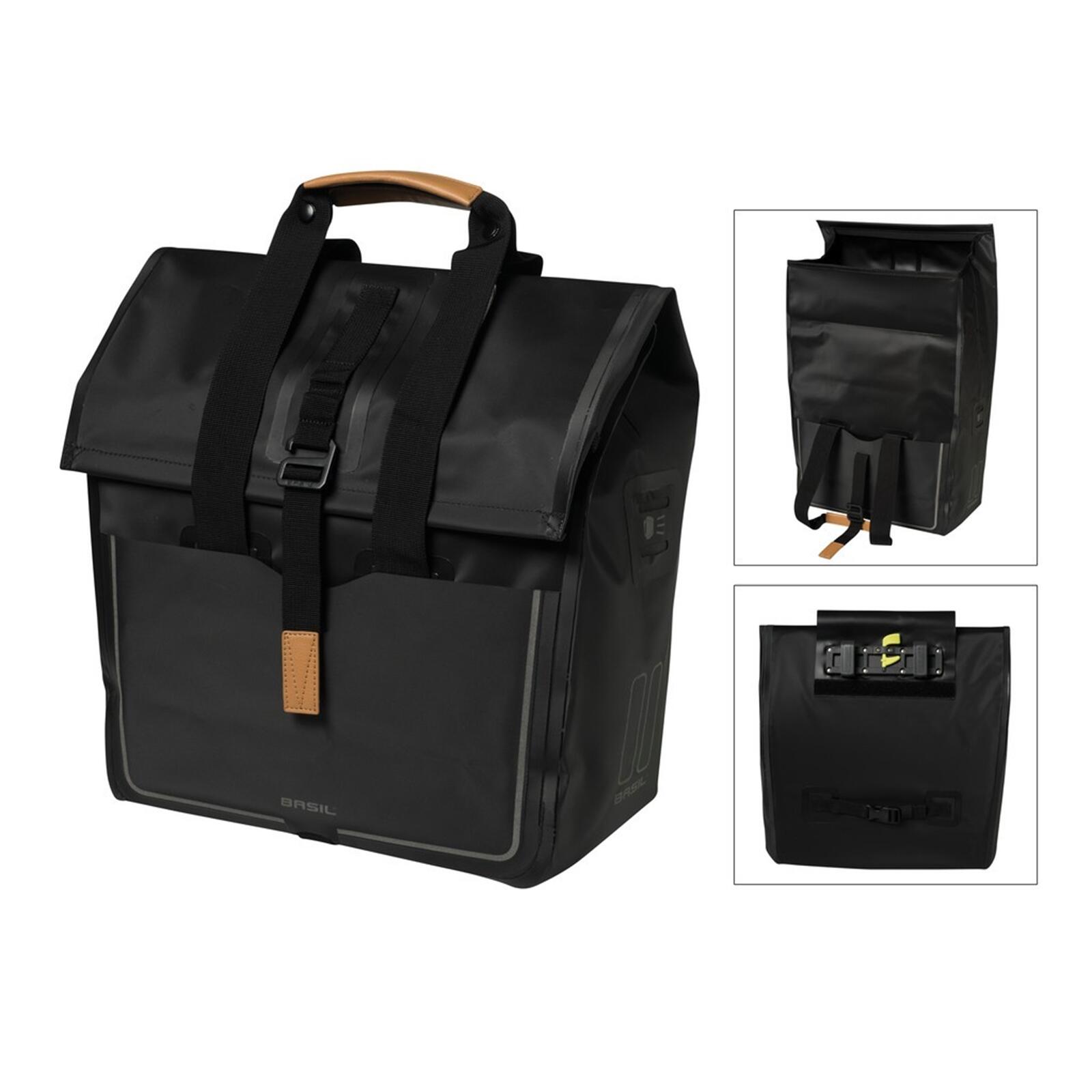 Basil - Sac À Provisions "urban Dry" - Tarpaulin - Sacoche - Noir - No Size - Decathlon