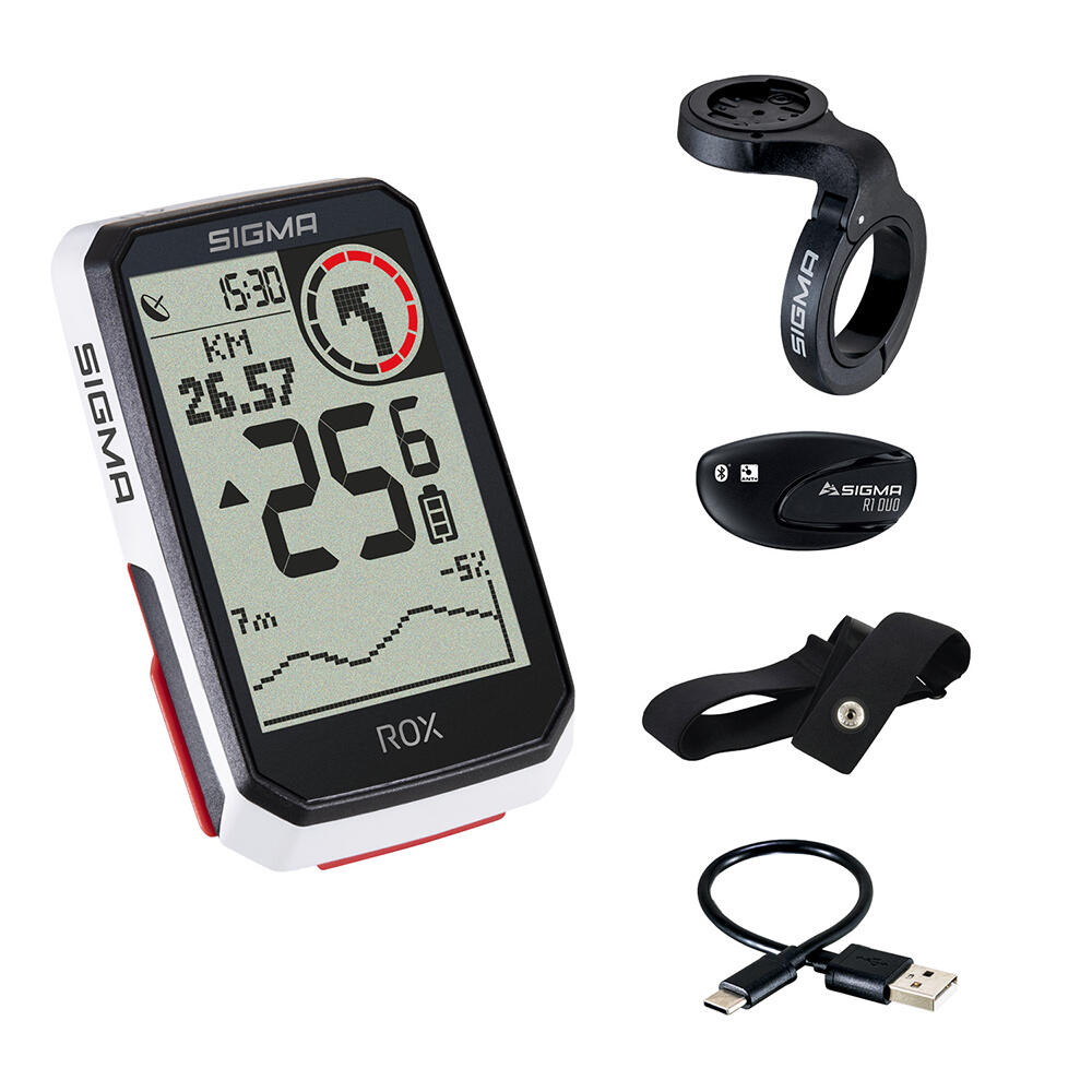 Sigma ROX 4.0 GPS Fahrradcomputer mit Herzfrequenzmesser 2/7