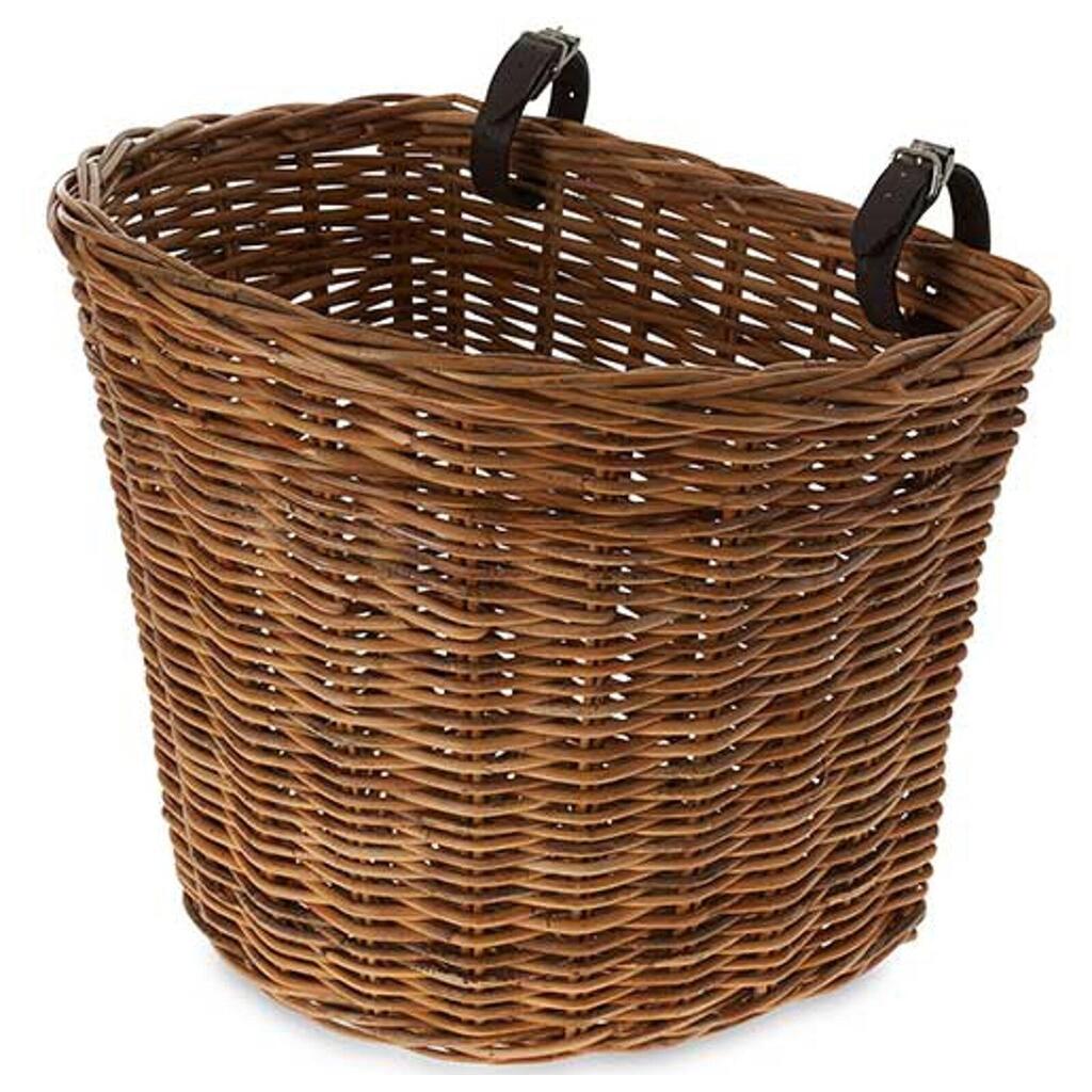 BASIL DARCY Wicker Tress Front Basket size L Brown