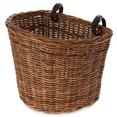 BASIL DARCY Cestino anteriore in vimini taglia L Marrone