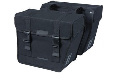 Basil Kavan Eco Classic 46L borsa doppia per bici nera.